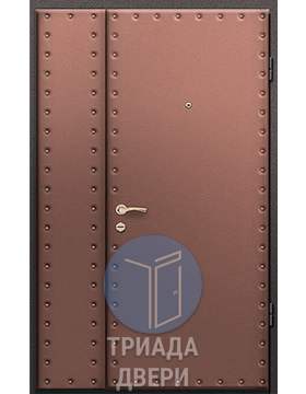 стальная дверь с боковой вставкой с отделкой из винилискожи