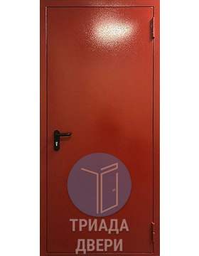 стальная противопожарная дверь с ручкой антипаника и двумя петлями