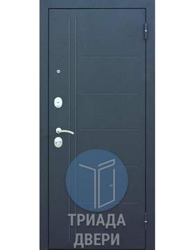 недорогая металлическая дверь с зеркалом