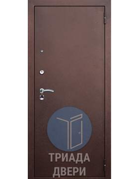 металлическая недорогая дверь с зеркалом и порошковым напылением