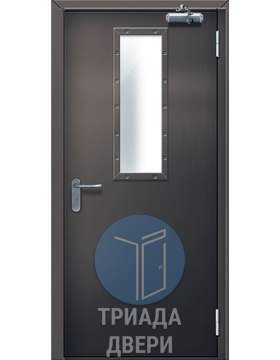 противопожарная дверь со стеклопакетом