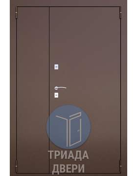 металлическая дверь с боковой вставкой и внешним порошковым напылением