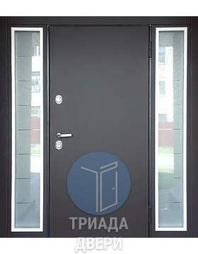 дверь в подъезд окрашенная нитроэмалевой краской