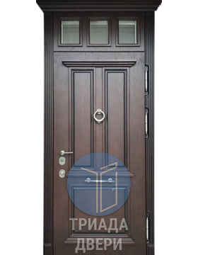 парадная металлическая дверь с отделкой мдф для кирпичной дачи