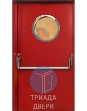 противопожарная металлическая дверь с ручкой антипаника